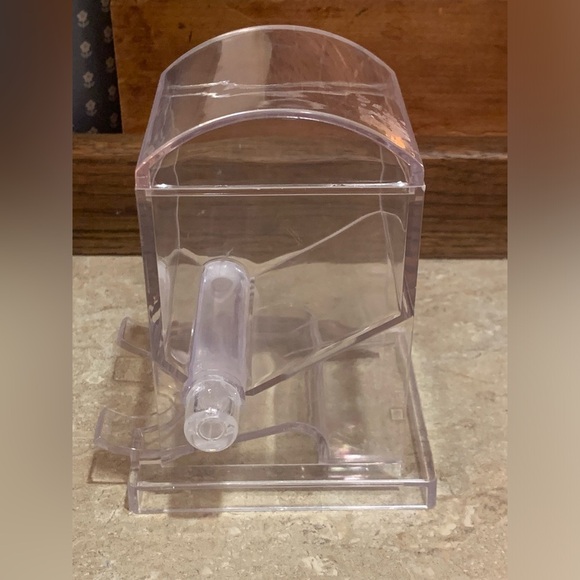 Vintage Oval Top Restaurant Style Clear Plastic Toothpick Dispenser - Picture 3 of 5